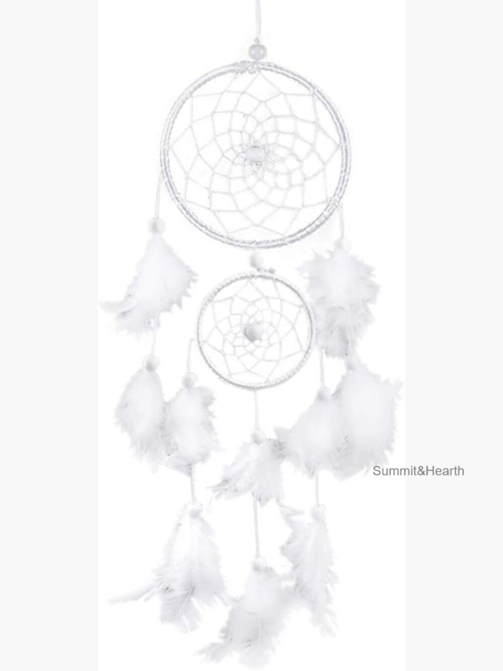 Handmade Dream Catcher Wall Hanging 4.3 Inch Traditional Feather Decor